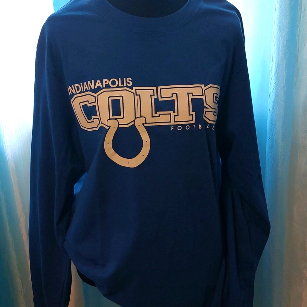 Reebok Indianapolis Colts blue long sleeve shirt XL unisex